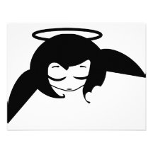little angel personalized announcement
