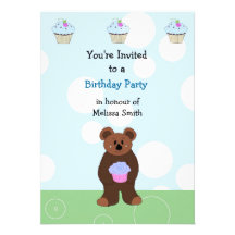 Little Bear Birthday Invitation