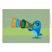 little bird told me greeting card