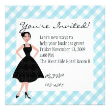 little black dress custom announcement