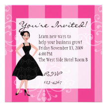 little black dress custom announcements