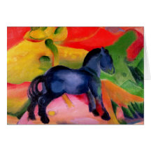 Little Blue Horse, 1912 Greeting Card