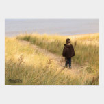 Little Boy Walking on the Beach posters