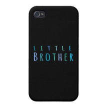 Little Brother in blue iPhone 4 Cases