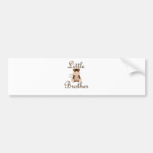Little Brother Monkey Bumper Sticker