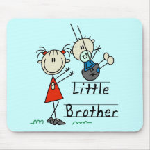 Little Brother with Big Sister Tshirts Mouse Pad