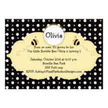 Little Bumble Bee Invite