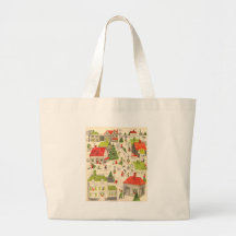 Little Christmas Village Bag