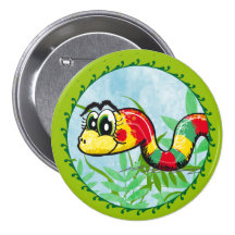 Little Cute Snake - green button