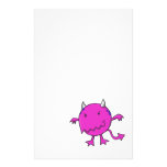 little devil inside hot pink stationery