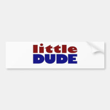 Little dude bumper stickers