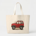 Little Four Wheel SUV Car Canvas Bag
