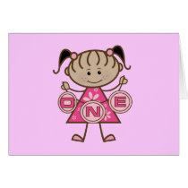 Little Girl 1st Birthday T-shirts and Gifts cards