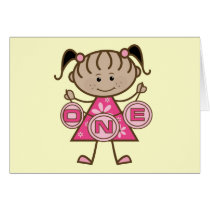 Little Girl 1st Birthday T-shirts and Gifts cards