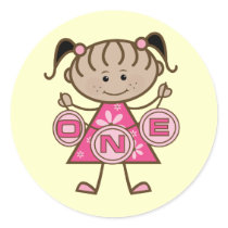 Little Girl 1st Birthday T-shirts and Gifts stickers