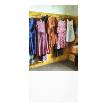 Little Girl's Gathered Dresses Customised Photo Card