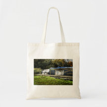 Little Guard Dog on Narrowboat tote bag