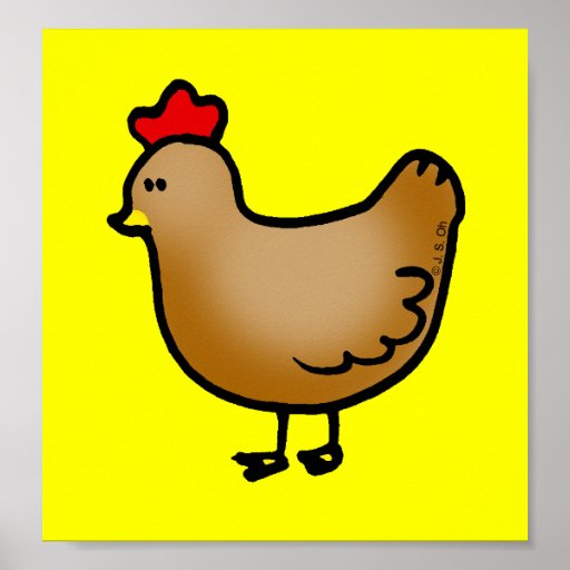 Little hen print