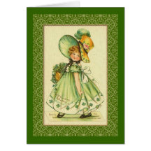 Little Irish Girl Greeting Card