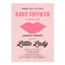 Little Lady Baby Shower Invitations