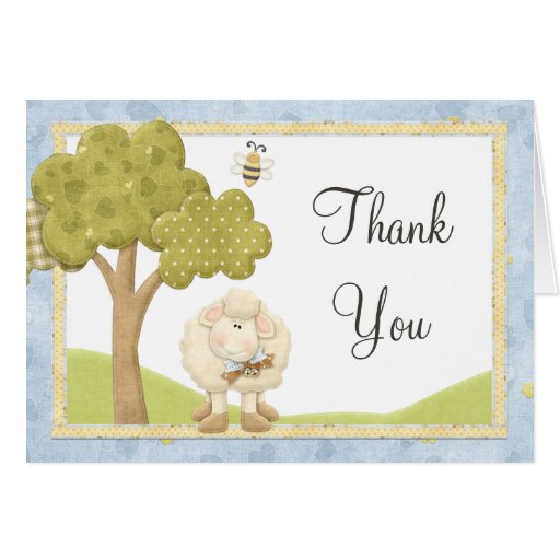Little Lamb Thank You Card