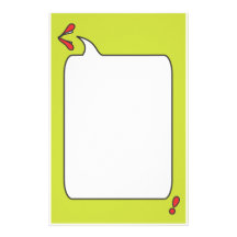 Little Loud Mouth Stationary Green Stationery