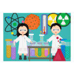 Little Mad Scientists Birthday Invitation