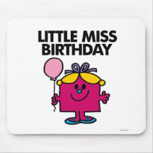 Little Miss Birthday Classic 1 Mousepad