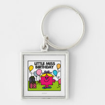 Little Miss Birthday Scene Keychains