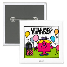 Little Miss Birthday Scene Pin