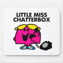 Little Miss Chatterbox Classic 2 Mousepads
