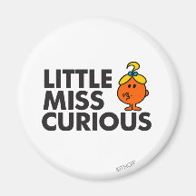 Little Miss Curious Classic Fridge Magnets