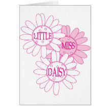 Little Miss Daisy Greeting Card