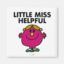 Little Miss Helpful Classic Magnets