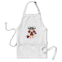 Little Miss Ladybug Fairy Princess and Bug Wand Apron