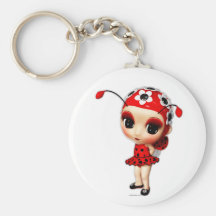 Little Miss Ladybug Key Chains