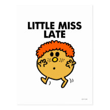 Little Miss Late Classic Postcard