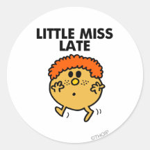 Little Miss Late Classic Stickers