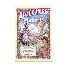 Little Miss Muffett Canvas Stretched Canvas Prints