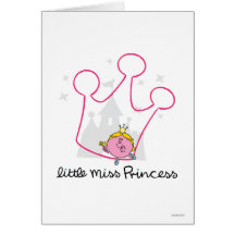 Little Miss Princess Icon 3 Greeting Card