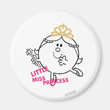 Little Miss Princess Icon 6 Fridge Magnets