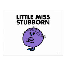 Little Miss Stubborn Classic Postcard