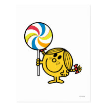 Little Miss Sunshine Lollipop Postcards