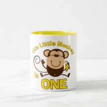 Little Monkey 1st Birthday Boy Mug