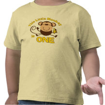 Little Monkey 1st Birthday Boy Toddler T-shirt