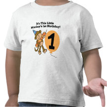 Little Monkey 1st Birthday Tshirts and Gifts