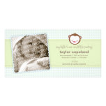 Little Monkey Baby Announcement Photo Card