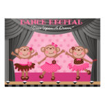 Little Monkeys Dance Recital Invitations