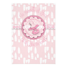 Little One Girl TY Card Custom Invites