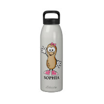 Little Peanut (Pink) Personalised Liberty Bottle Water Bottles